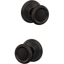 Custom Offerman Non-Turning Two Sided Dummy Knob Set with Alden Trim