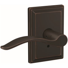 Custom Pennant Non-Turning Two-Sided Dummy Door Lever Set with Grandville Trim