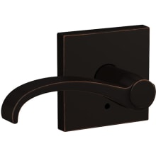 Custom Whitney Non-Turning Two-Sided Dummy Door Lever Set with Collins Trim