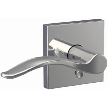 Custom Pennant Passage or Privacy Door Lever Set with Collins Trim
