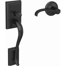 Custom Addison Lower Handleset for Schlage Deadbolts with Interior Whitney Lever and Alden Rose