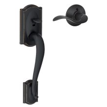 Camelot Lower Handleset for Schlage Deadbolts with Accent Interior Right Handed Lever