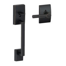 Century Lower Handle Set for Electronic Deadbolts with Broadway Interior Lever and Century Decorative Rose