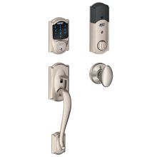 Connect Camelot Touchscreen Handleset with Interior Siena Knob and Built-In Alarm
