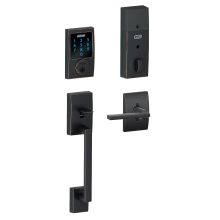 Connect Century Touchscreen Handleset with Latitude Lever, Decorative Century Rose, and Built-in Alarm