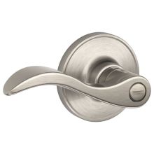 Seville Privacy Door Lever Set with Round Rose from the J Series