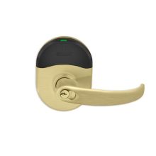 Sparta Electronic Storeroom Door Lever with ENGAGE™ Technology from the NDE Series - Full Size Interchangeable Core