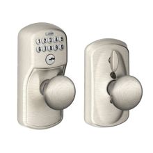 Plymouth Keypad Entry with Flex-Lock Door Knob Set with Plymouth Interior Knob