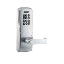 CO-Series Commercial Electronic Surface Vertical Rod Exit Trim with Keypad and Sparta Lever