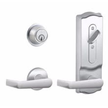 CS200-Series Commercial Grade 2 Interconnected Elan Entry Lever Set and Full Interchangeable Core Deadbolt with Camelot Escutcheon