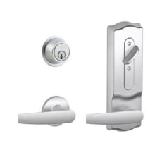 CS200-Series Commercial Grade 2 Interconnected Jupiter Entry Lever Set and Full Interchangeable Core Deadbolt with Camelot Escutcheon
