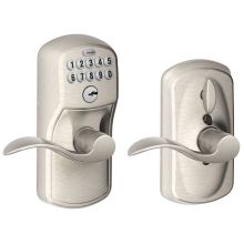 Keypad Entry Lock Leverset with Flex Lock and Accent Lever from the Plymouth Collection