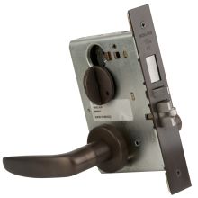 L-Series Commercial Grade 1 Mortise Keyed Entry Single Cylinder Faculty Restroom Lock Door Lever Set with Deadbolt