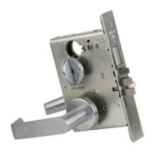 L-Series Commercial Grade 1 Mortise Keyed Entry Single Cylinder Faculty Restroom Lock Door Lever Set with Deadbolt