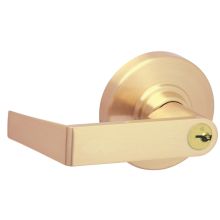 Rhodes Commercial Heavy Duty Vandlgard Keyed Corridor Door Lever Set Less Small Format Core