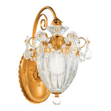 Bagatelle Single Light 13" Tall Wall Sconce with Clear Heritage Crystals