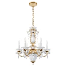 Bagatelle 6 Light 21" Wide Crystal Empire Chandelier