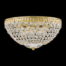 Petit Crystal 5 Light 12" Wide Flush Mount Bowl Ceiling Fixture with Swarovski Crystals