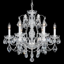 Century 6 Light 21" Wide Crystal Chandelier