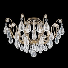 Versailles 8 Light 27" Wide Semi-Flush Ceiling Fixture with Clear Swarovski Rock Crystals