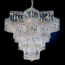 Equinoxe 15 Light 23" Wide Crystal Chandelier with Clear Gemcut Crystals