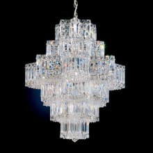 Equinoxe 21 Light 23" Wide Crystal Chandelier with Clear Gemcut Crystals