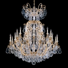 Versailles 25 Light 45" Wide Crystal Chandelier with Clear Swarovski Heritage Crystals