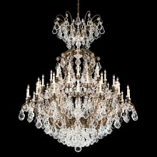 Versailles 41 Light 60" Wide Crystal Chandelier with Clear Swarovski Heritage Crystals