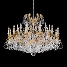 Versailles 19 Light 40" Wide Crystal Chandelier with Clear Swarovski Heritage Crystals