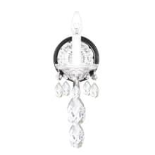 Sterling 15" Tall Wall Sconce with Heritage Crystals