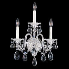 Sterling 3 Light 21" Tall Wall Sconce with Swarovski Crystals