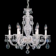 Sterling 6 Light 21" Wide Crystal Chandelier with Clear Swarovski Crystals