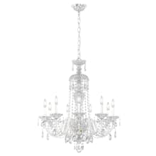 Sterling 9 Light 27" Wide Crystal Chandelier with Heritage Crystals