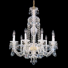 Sterling 9 Light 27" Wide Crystal Chandelier with Clear Swarovski Crystals