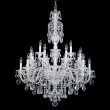 Sterling 20 Light 34" Wide Crystal Chandelier with Clear Swarovski Crystals