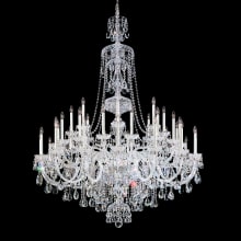 Sterling 45 Light 60" Wide Crystal Chandelier with Clear Swarovski Crystals