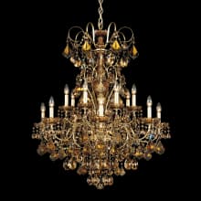 New Orleans 14 Light 32" Wide Crystal Chandelier with Heritage Crystals