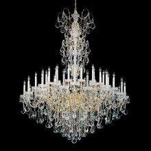 New Orleans 45 Light 60" Wide Crystal Chandelier with Clear Swarovski Heritage Crystals