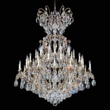 Renaissance 41 Light 60" Wide Crystal Chandelier with Clear Swarovski Crystals