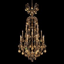 Renaissance 17 Light 28" Wide Crystal Chandelier with Clear Swarovski Crystals