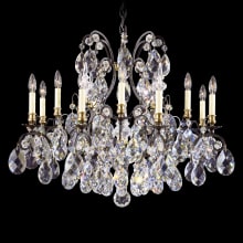 Renaissance 12 Light 33" Wide Crystal Chandelier with Swarovski Crystals