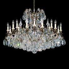 Renaissance 18 Light 40" Wide Crystal Chandelier with Swarovski Crystals