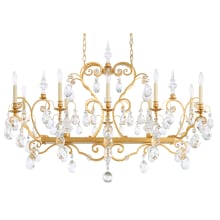 Renaissance 12 Light 46" Wide Crystal Chandelier with Clear Heritage Crystals
