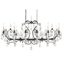 Renaissance 14 Light 56" Wide Crystal Chandelier with Clear Heritage Crystals