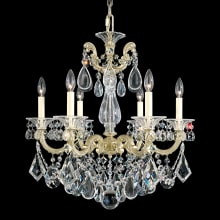 La Scala 6 Light 23" Wide Crystal Chandelier with Swarovski Crystals
