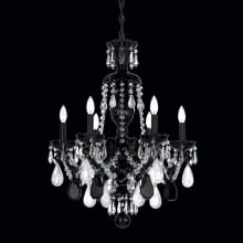 Hamilton 6 Light 22" Wide Crystal Chandelier with Clear Rock Crystals