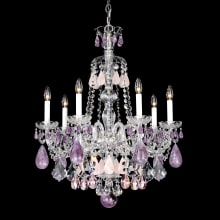 Hamilton 7 Light 24" Wide Crystal Chandelier with Clear Rock Crystals