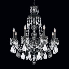 Hamilton 8 Light 28" Wide Crystal Chandelier with Clear Rock Crystals