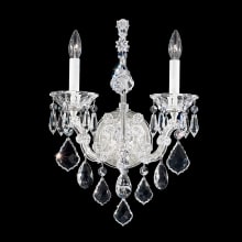 Maria Theresa 2 Light 18" Tall Wall Sconce with Clear Heritage Crystals
