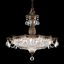Milano 4 Light 23" Wide Crystal Pendant with Clear Swarovski Spectra Crystals